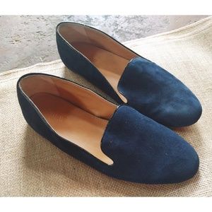 J.Crew Navy Addie Suede Loafers